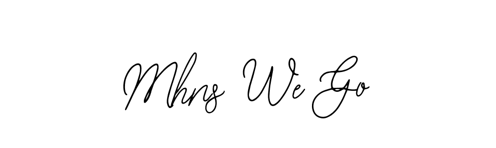 Create a beautiful signature design for name Mhns We Go. With this signature (Bearetta-2O07w) fonts, you can make a handwritten signature for free. Mhns We Go signature style 12 images and pictures png