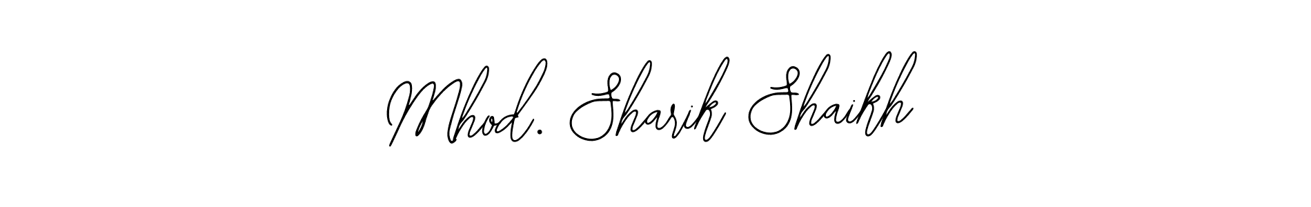 Make a short Mhod. Sharik Shaikh signature style. Manage your documents anywhere anytime using Bearetta-2O07w. Create and add eSignatures, submit forms, share and send files easily. Mhod. Sharik Shaikh signature style 12 images and pictures png