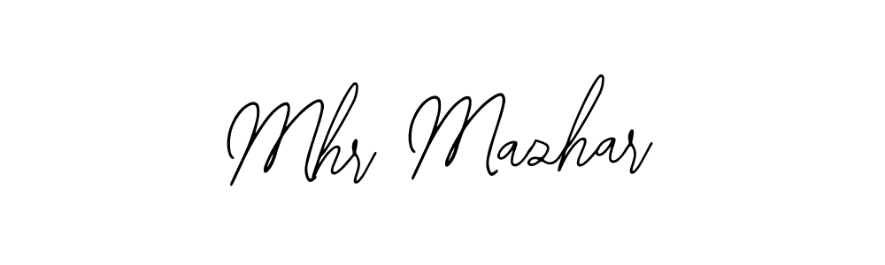 Use a signature maker to create a handwritten signature online. With this signature software, you can design (Bearetta-2O07w) your own signature for name Mhr Mazhar. Mhr Mazhar signature style 12 images and pictures png