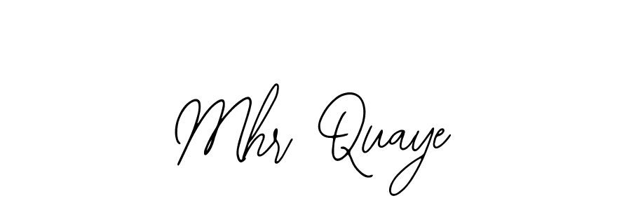 How to make Mhr Quaye name signature. Use Bearetta-2O07w style for creating short signs online. This is the latest handwritten sign. Mhr Quaye signature style 12 images and pictures png