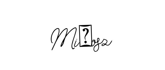 The best way (Bearetta-2O07w) to make a short signature is to pick only two or three words in your name. The name Miłosz include a total of six letters. For converting this name. Miłosz signature style 12 images and pictures png