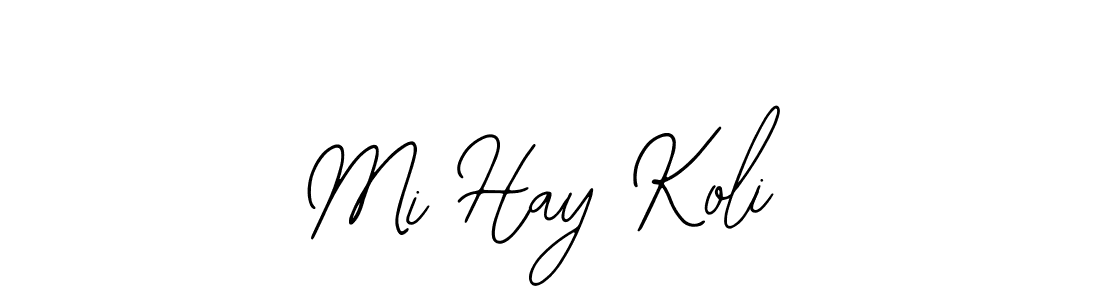 Use a signature maker to create a handwritten signature online. With this signature software, you can design (Bearetta-2O07w) your own signature for name Mi Hay Koli. Mi Hay Koli signature style 12 images and pictures png
