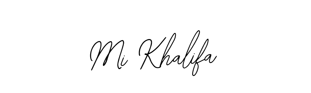 Create a beautiful signature design for name Mi Khalifa. With this signature (Bearetta-2O07w) fonts, you can make a handwritten signature for free. Mi Khalifa signature style 12 images and pictures png