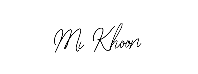 Also we have Mi Khoon name is the best signature style. Create professional handwritten signature collection using Bearetta-2O07w autograph style. Mi Khoon signature style 12 images and pictures png