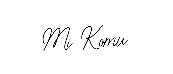 Also You can easily find your signature by using the search form. We will create Mi Komu name handwritten signature images for you free of cost using Bearetta-2O07w sign style. Mi Komu signature style 12 images and pictures png