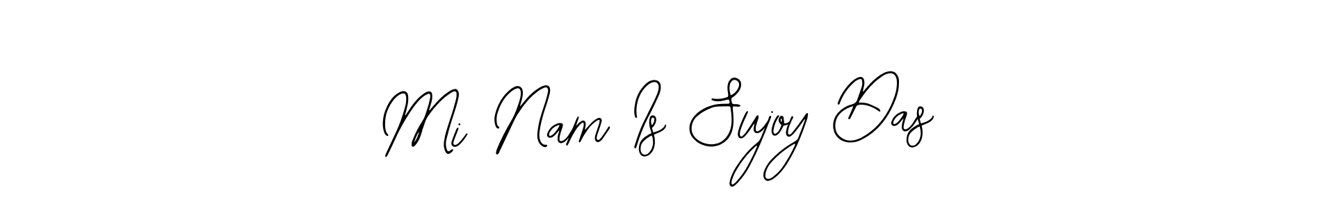 The best way (Bearetta-2O07w) to make a short signature is to pick only two or three words in your name. The name Mi Nam Is Sujoy Das include a total of six letters. For converting this name. Mi Nam Is Sujoy Das signature style 12 images and pictures png