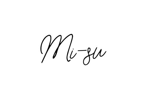 Use a signature maker to create a handwritten signature online. With this signature software, you can design (Bearetta-2O07w) your own signature for name Mi-su. Mi-su signature style 12 images and pictures png