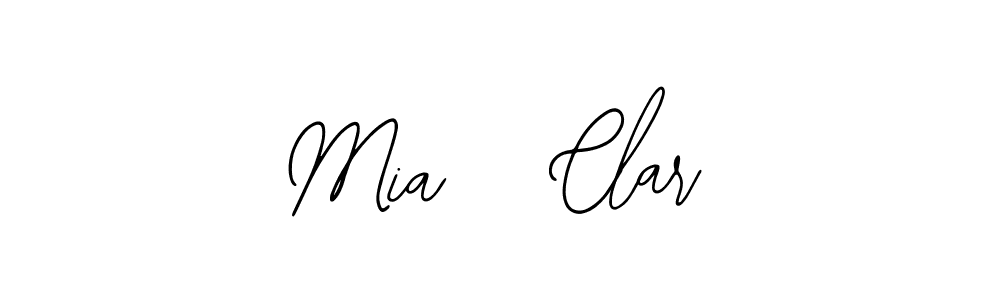 Bearetta-2O07w is a professional signature style that is perfect for those who want to add a touch of class to their signature. It is also a great choice for those who want to make their signature more unique. Get Mia   Clar name to fancy signature for free. Mia   Clar signature style 12 images and pictures png