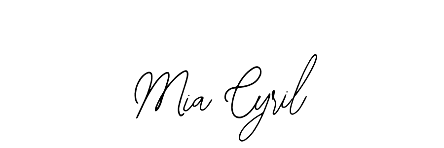 Create a beautiful signature design for name Mia Cyril. With this signature (Bearetta-2O07w) fonts, you can make a handwritten signature for free. Mia Cyril signature style 12 images and pictures png
