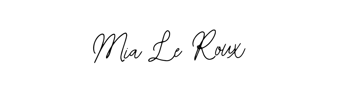 You should practise on your own different ways (Bearetta-2O07w) to write your name (Mia Le Roux) in signature. don't let someone else do it for you. Mia Le Roux signature style 12 images and pictures png