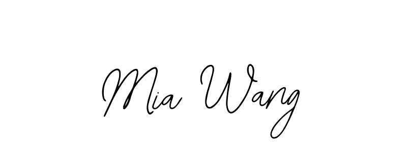 How to make Mia Wang signature? Bearetta-2O07w is a professional autograph style. Create handwritten signature for Mia Wang name. Mia Wang signature style 12 images and pictures png