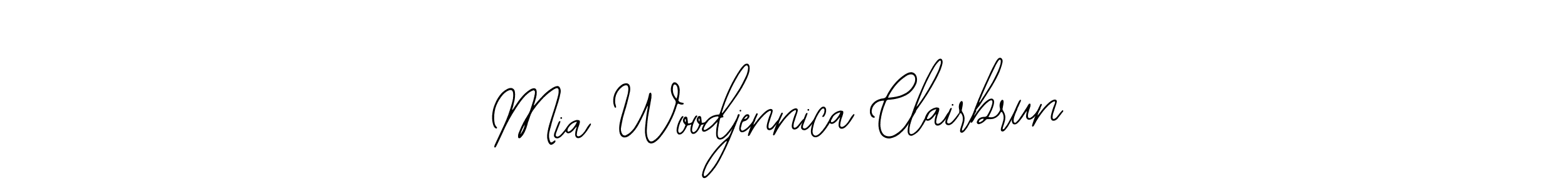 Best and Professional Signature Style for Mia Woodjennica Clairbrun. Bearetta-2O07w Best Signature Style Collection. Mia Woodjennica Clairbrun signature style 12 images and pictures png