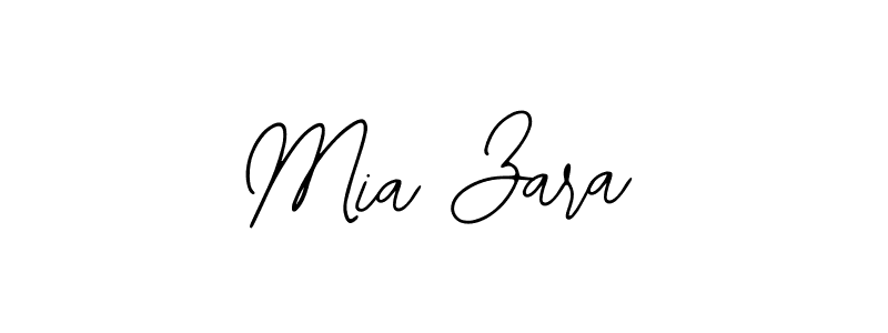 Use a signature maker to create a handwritten signature online. With this signature software, you can design (Bearetta-2O07w) your own signature for name Mia Zara. Mia Zara signature style 12 images and pictures png
