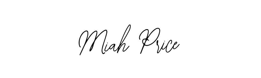 Use a signature maker to create a handwritten signature online. With this signature software, you can design (Bearetta-2O07w) your own signature for name Miah Price. Miah Price signature style 12 images and pictures png