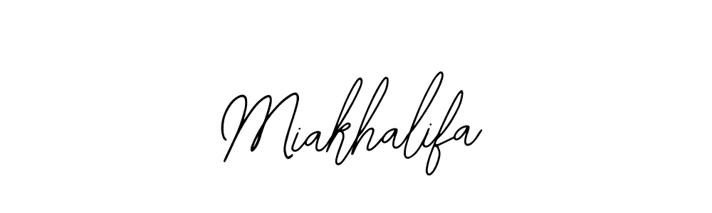 You should practise on your own different ways (Bearetta-2O07w) to write your name (Miakhalifa) in signature. don't let someone else do it for you. Miakhalifa signature style 12 images and pictures png