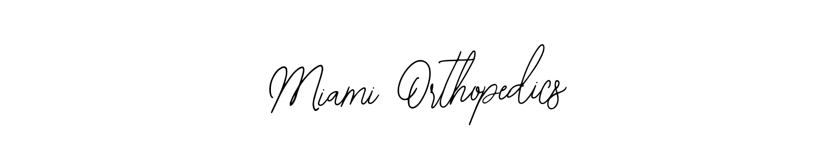 Use a signature maker to create a handwritten signature online. With this signature software, you can design (Bearetta-2O07w) your own signature for name Miami Orthopedics. Miami Orthopedics signature style 12 images and pictures png