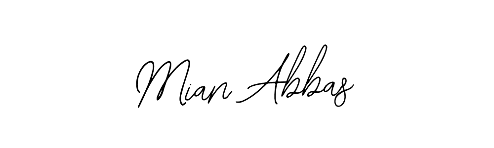 The best way (Bearetta-2O07w) to make a short signature is to pick only two or three words in your name. The name Mian Abbas include a total of six letters. For converting this name. Mian Abbas signature style 12 images and pictures png