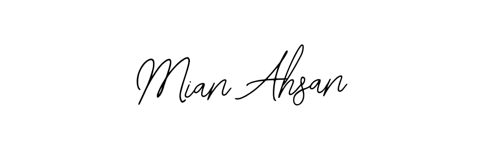 Create a beautiful signature design for name Mian Ahsan. With this signature (Bearetta-2O07w) fonts, you can make a handwritten signature for free. Mian Ahsan signature style 12 images and pictures png