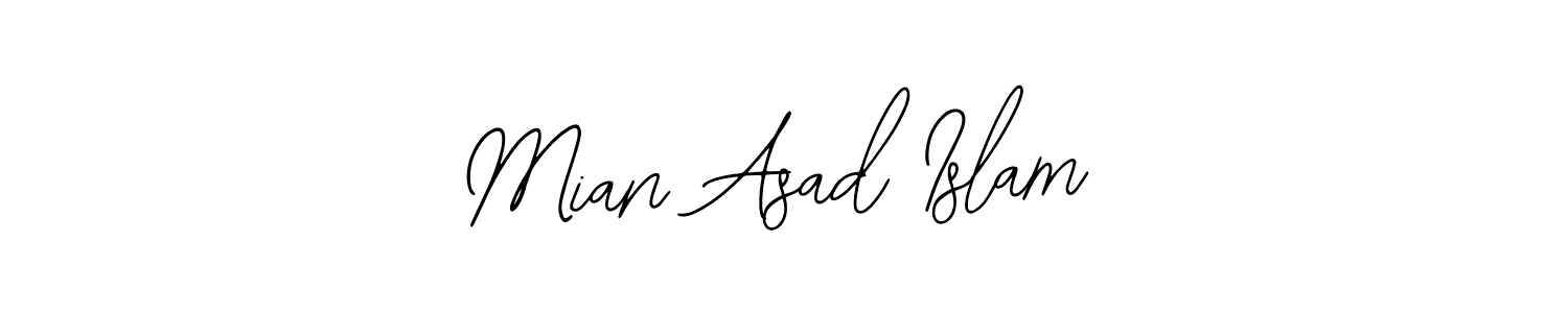 Create a beautiful signature design for name Mian Asad Islam. With this signature (Bearetta-2O07w) fonts, you can make a handwritten signature for free. Mian Asad Islam signature style 12 images and pictures png