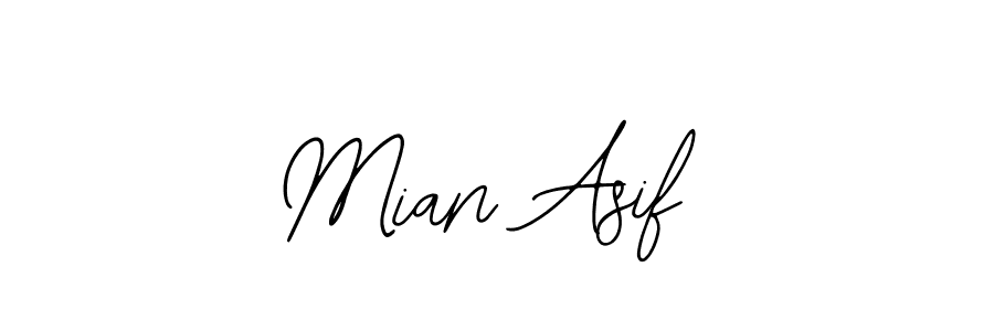 You should practise on your own different ways (Bearetta-2O07w) to write your name (Mian Asif) in signature. don't let someone else do it for you. Mian Asif signature style 12 images and pictures png