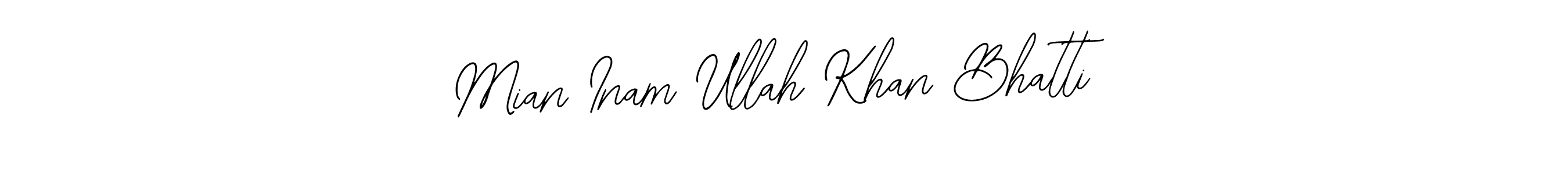 How to make Mian Inam Ullah Khan Bhatti signature? Bearetta-2O07w is a professional autograph style. Create handwritten signature for Mian Inam Ullah Khan Bhatti name. Mian Inam Ullah Khan Bhatti signature style 12 images and pictures png