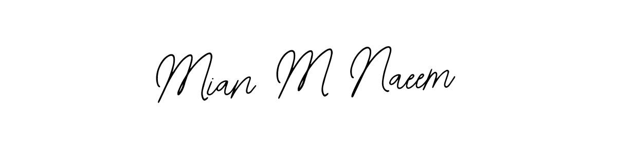 Create a beautiful signature design for name Mian M Naeem. With this signature (Bearetta-2O07w) fonts, you can make a handwritten signature for free. Mian M Naeem signature style 12 images and pictures png