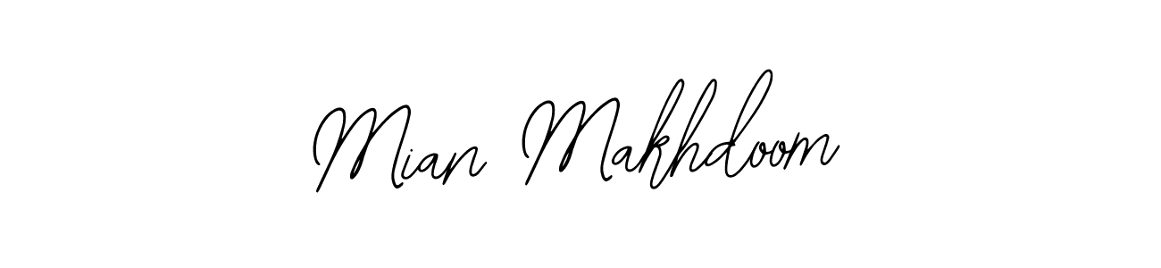 How to make Mian Makhdoom name signature. Use Bearetta-2O07w style for creating short signs online. This is the latest handwritten sign. Mian Makhdoom signature style 12 images and pictures png