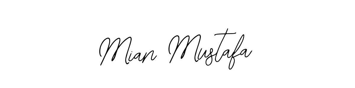 Use a signature maker to create a handwritten signature online. With this signature software, you can design (Bearetta-2O07w) your own signature for name Mian Mustafa. Mian Mustafa signature style 12 images and pictures png