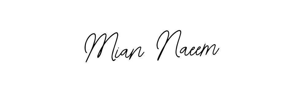 You should practise on your own different ways (Bearetta-2O07w) to write your name (Mian Naeem) in signature. don't let someone else do it for you. Mian Naeem signature style 12 images and pictures png