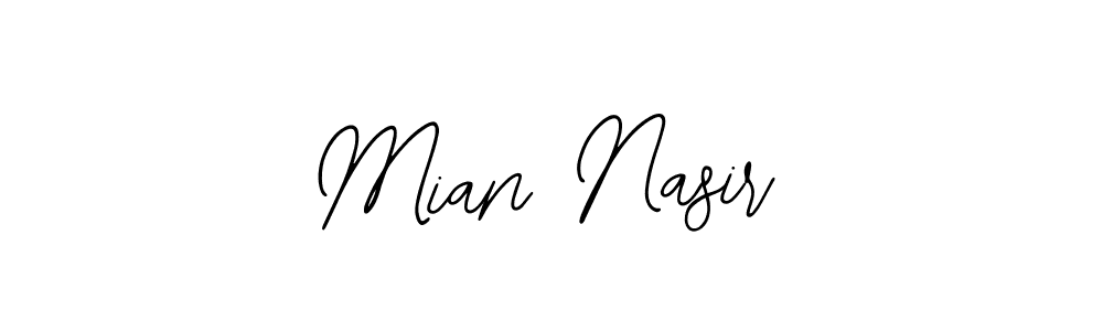 Make a beautiful signature design for name Mian Nasir. Use this online signature maker to create a handwritten signature for free. Mian Nasir signature style 12 images and pictures png