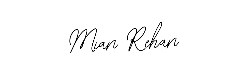 How to make Mian Rehan name signature. Use Bearetta-2O07w style for creating short signs online. This is the latest handwritten sign. Mian Rehan signature style 12 images and pictures png