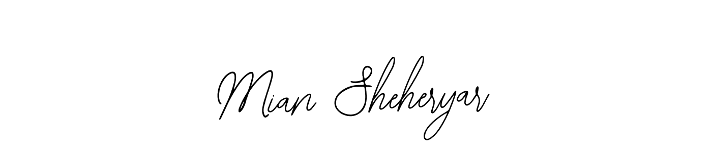 Also You can easily find your signature by using the search form. We will create Mian Sheheryar name handwritten signature images for you free of cost using Bearetta-2O07w sign style. Mian Sheheryar signature style 12 images and pictures png