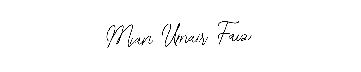 Create a beautiful signature design for name Mian Umair Faiz. With this signature (Bearetta-2O07w) fonts, you can make a handwritten signature for free. Mian Umair Faiz signature style 12 images and pictures png