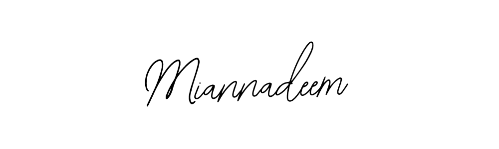 Also we have Miannadeem name is the best signature style. Create professional handwritten signature collection using Bearetta-2O07w autograph style. Miannadeem signature style 12 images and pictures png