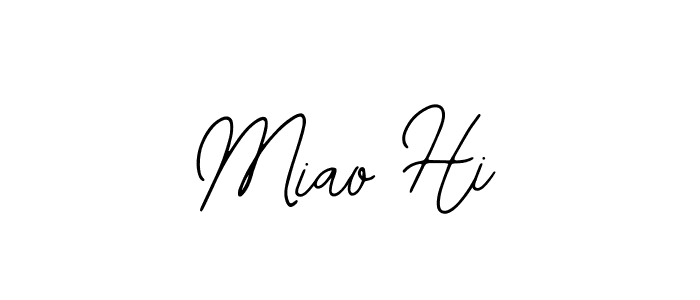 Also we have Miao Hi name is the best signature style. Create professional handwritten signature collection using Bearetta-2O07w autograph style. Miao Hi signature style 12 images and pictures png