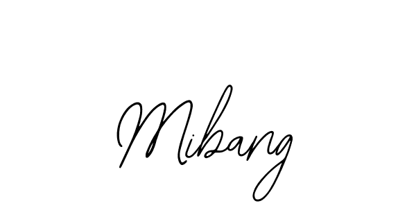 How to make Mibang signature? Bearetta-2O07w is a professional autograph style. Create handwritten signature for Mibang name. Mibang signature style 12 images and pictures png