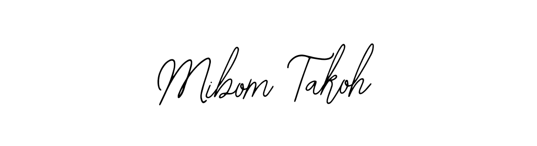 Mibom Takoh stylish signature style. Best Handwritten Sign (Bearetta-2O07w) for my name. Handwritten Signature Collection Ideas for my name Mibom Takoh. Mibom Takoh signature style 12 images and pictures png