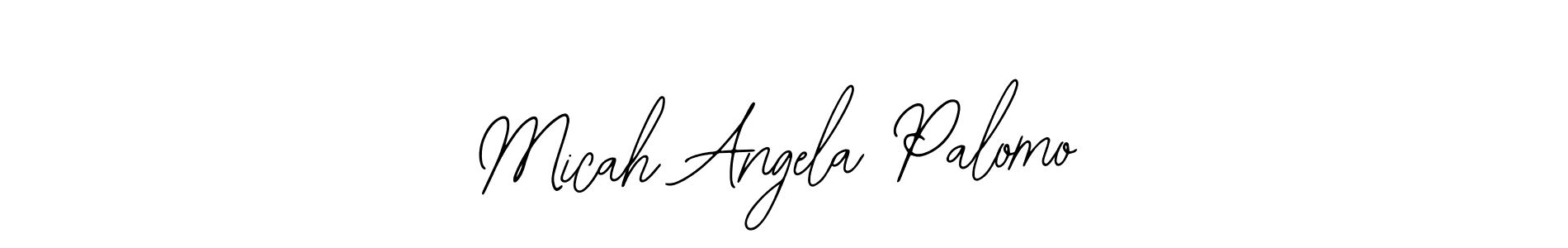 Use a signature maker to create a handwritten signature online. With this signature software, you can design (Bearetta-2O07w) your own signature for name Micah Angela Palomo. Micah Angela Palomo signature style 12 images and pictures png