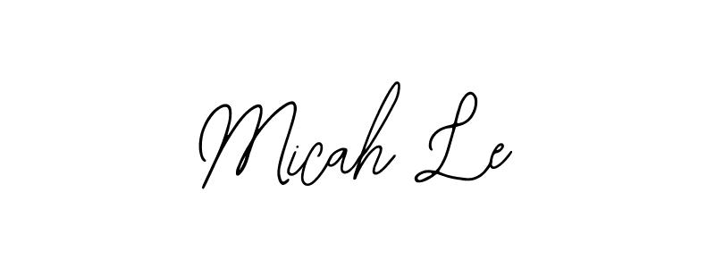 Make a beautiful signature design for name Micah Le. With this signature (Bearetta-2O07w) style, you can create a handwritten signature for free. Micah Le signature style 12 images and pictures png