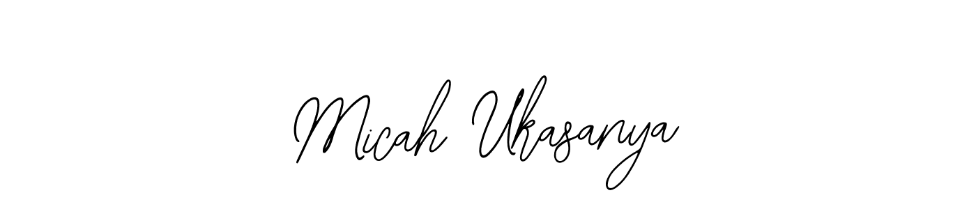 How to make Micah Ukasanya signature? Bearetta-2O07w is a professional autograph style. Create handwritten signature for Micah Ukasanya name. Micah Ukasanya signature style 12 images and pictures png