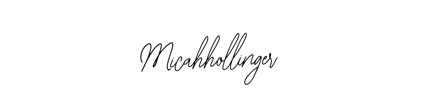 How to make Micahhollinger name signature. Use Bearetta-2O07w style for creating short signs online. This is the latest handwritten sign. Micahhollinger signature style 12 images and pictures png