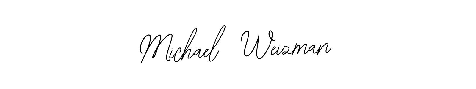 This is the best signature style for the Michael  Weizman name. Also you like these signature font (Bearetta-2O07w). Mix name signature. Michael  Weizman signature style 12 images and pictures png