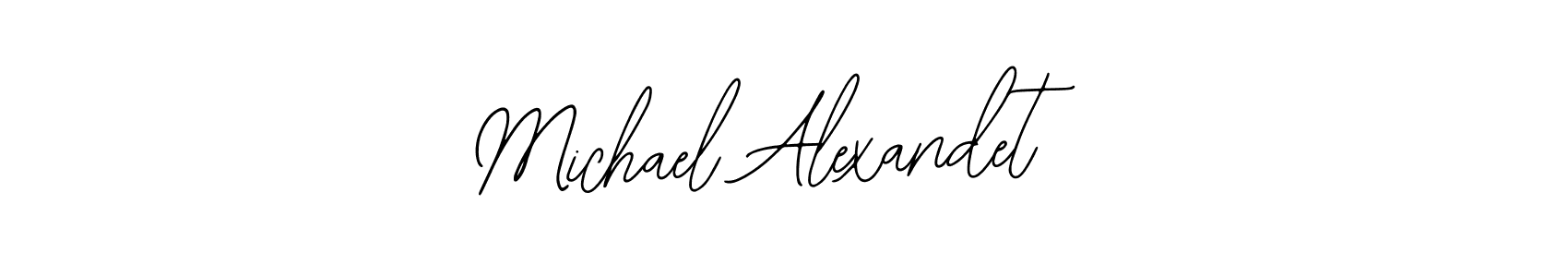 Use a signature maker to create a handwritten signature online. With this signature software, you can design (Bearetta-2O07w) your own signature for name Michael Alexandet. Michael Alexandet signature style 12 images and pictures png