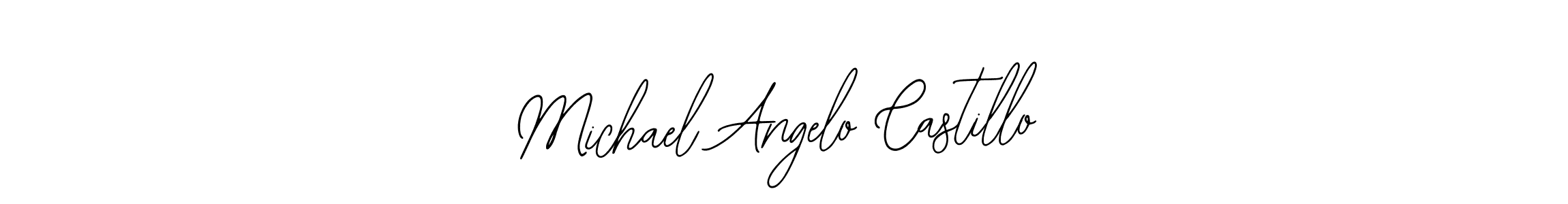 if you are searching for the best signature style for your name Michael Angelo Castillo. so please give up your signature search. here we have designed multiple signature styles  using Bearetta-2O07w. Michael Angelo Castillo signature style 12 images and pictures png