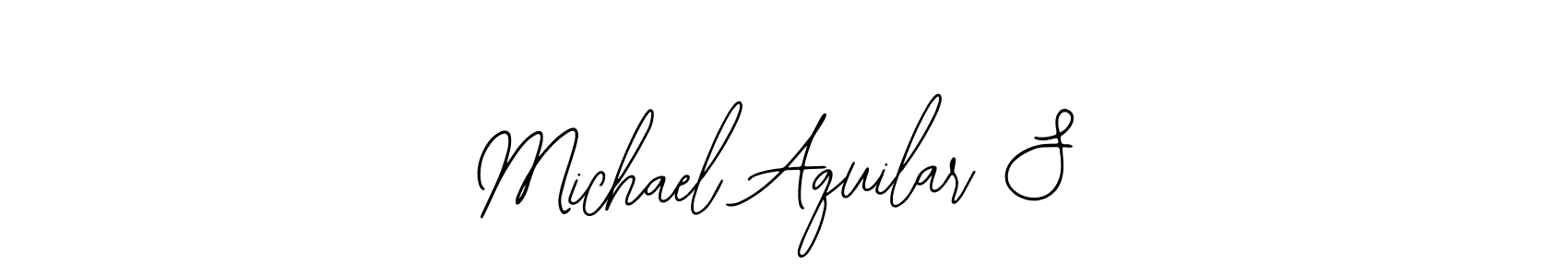 How to Draw Michael Aquilar S signature style? Bearetta-2O07w is a latest design signature styles for name Michael Aquilar S. Michael Aquilar S signature style 12 images and pictures png