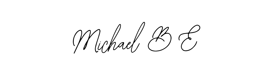 Also You can easily find your signature by using the search form. We will create Michael B E name handwritten signature images for you free of cost using Bearetta-2O07w sign style. Michael B E signature style 12 images and pictures png