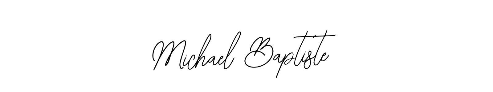 if you are searching for the best signature style for your name Michael Baptiste. so please give up your signature search. here we have designed multiple signature styles  using Bearetta-2O07w. Michael Baptiste signature style 12 images and pictures png