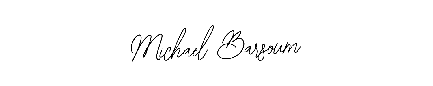 Michael Barsoum stylish signature style. Best Handwritten Sign (Bearetta-2O07w) for my name. Handwritten Signature Collection Ideas for my name Michael Barsoum. Michael Barsoum signature style 12 images and pictures png