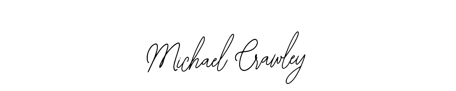 How to make Michael Crawley name signature. Use Bearetta-2O07w style for creating short signs online. This is the latest handwritten sign. Michael Crawley signature style 12 images and pictures png