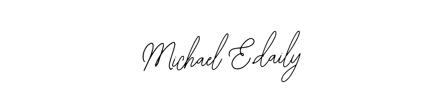 The best way (Bearetta-2O07w) to make a short signature is to pick only two or three words in your name. The name Michael E.daily include a total of six letters. For converting this name. Michael E.daily signature style 12 images and pictures png